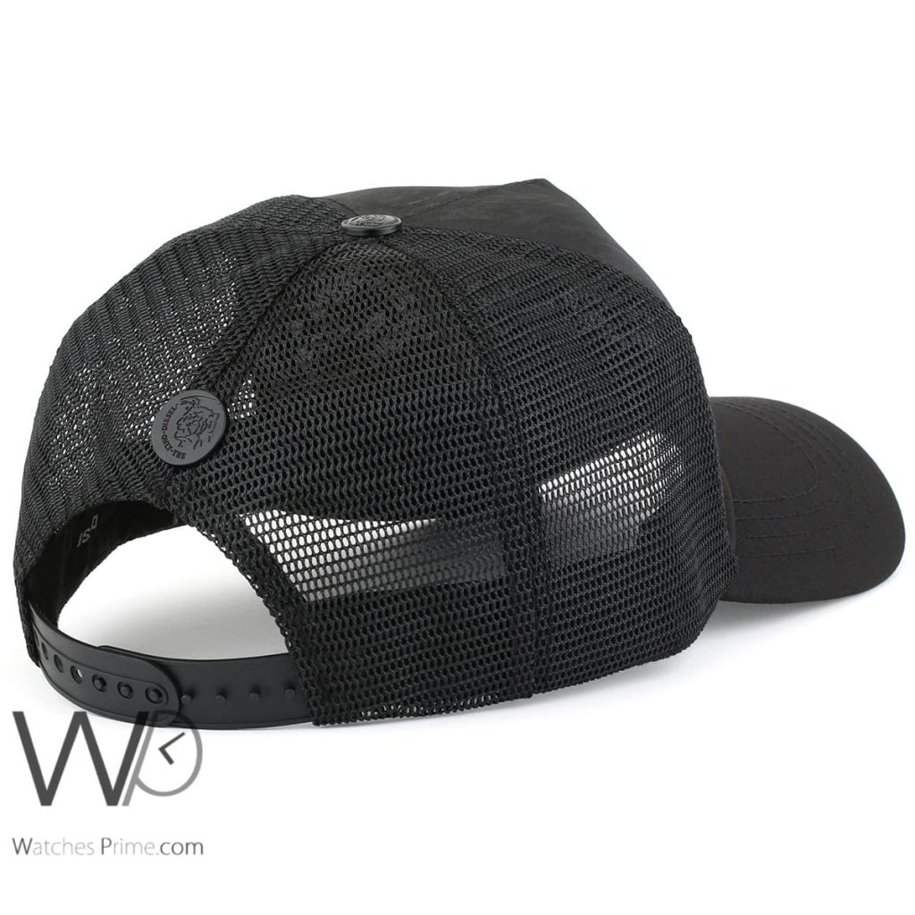 Diesel mesh black baseball cap for men | Watches Prime