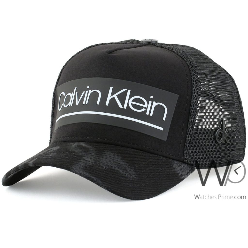 Camouflaged Calvin Klein CK black baseball cap | Watches Prime