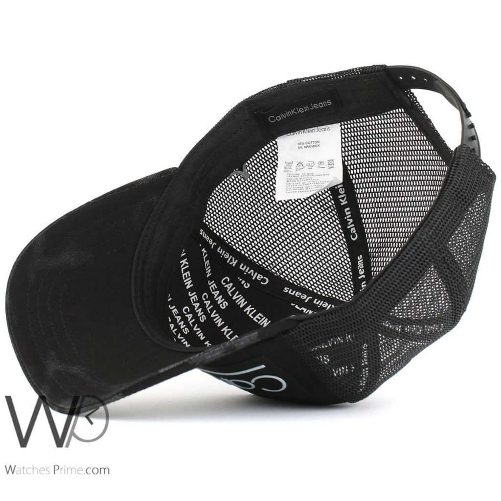 Camouflaged Calvin Klein CK black baseball cap | Watches Prime