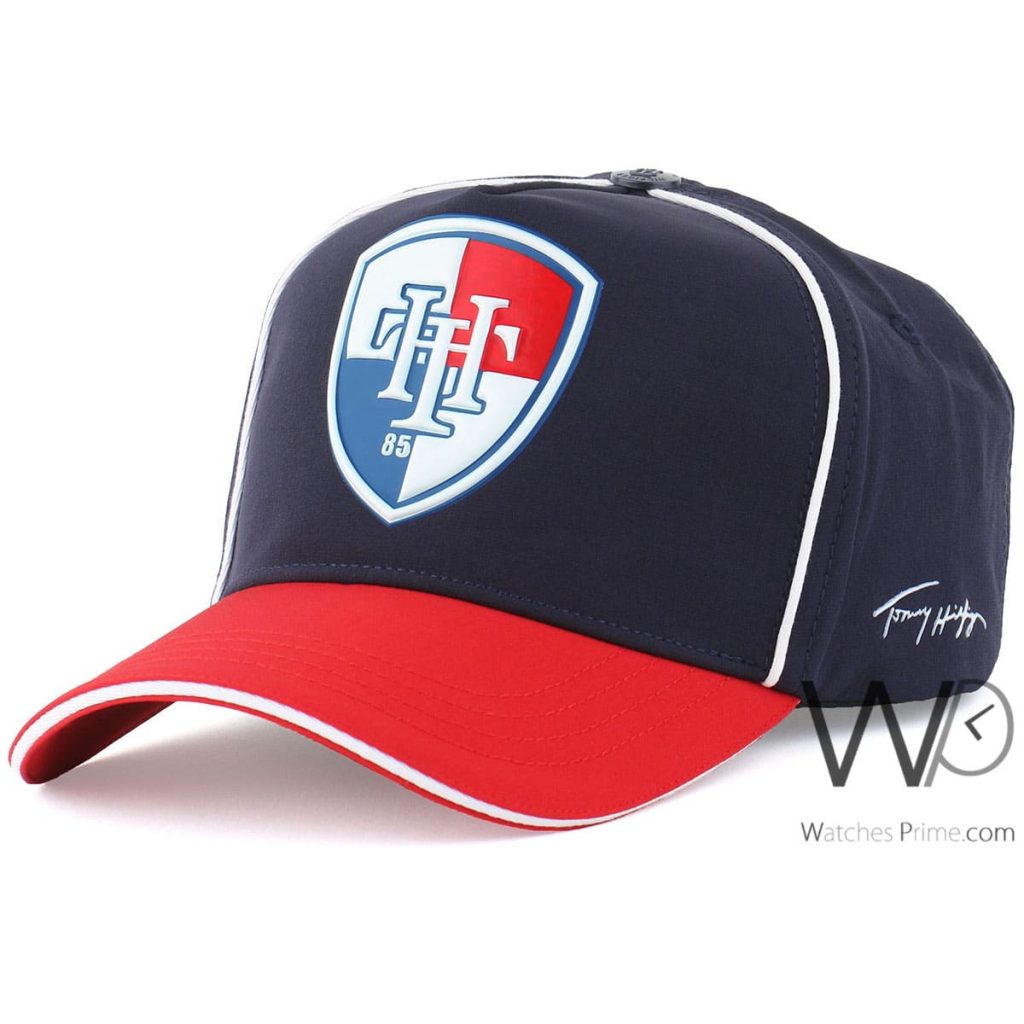 Tommy Hilfiger TH cap blue red for men | Watches Prime