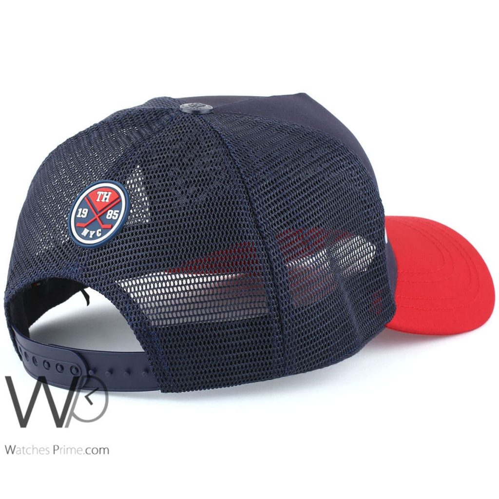 Tommy Hilfiger mesh baseball cap men blue and red | Watches Prime