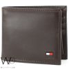 Tommy Hilfiger brown leather wallet for men | Watches Prime