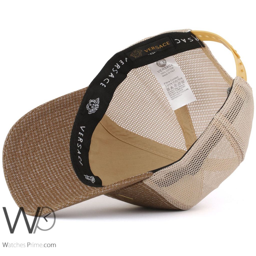 Versace mesh baseball for cap men brown | Watches Prime