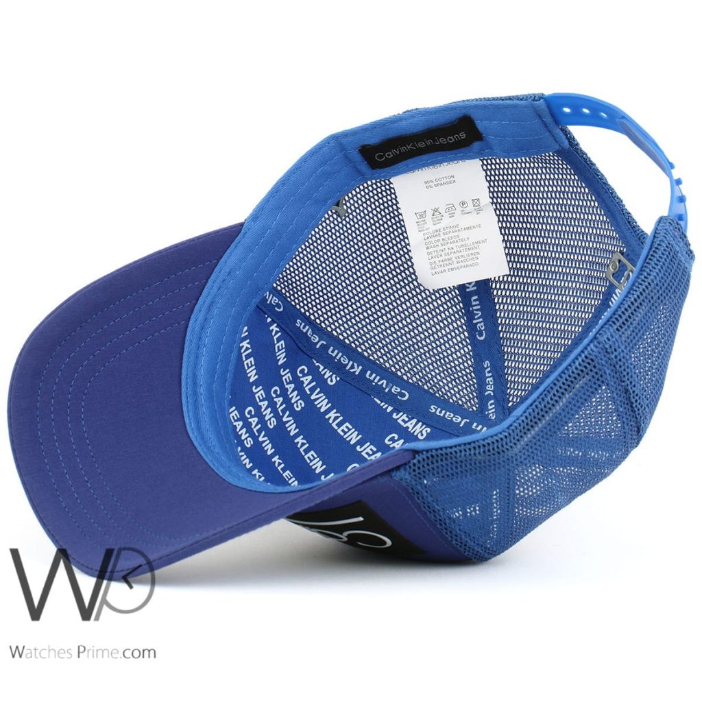 Calvin Klein CK mesh baseball cap men blue | Watches Prime