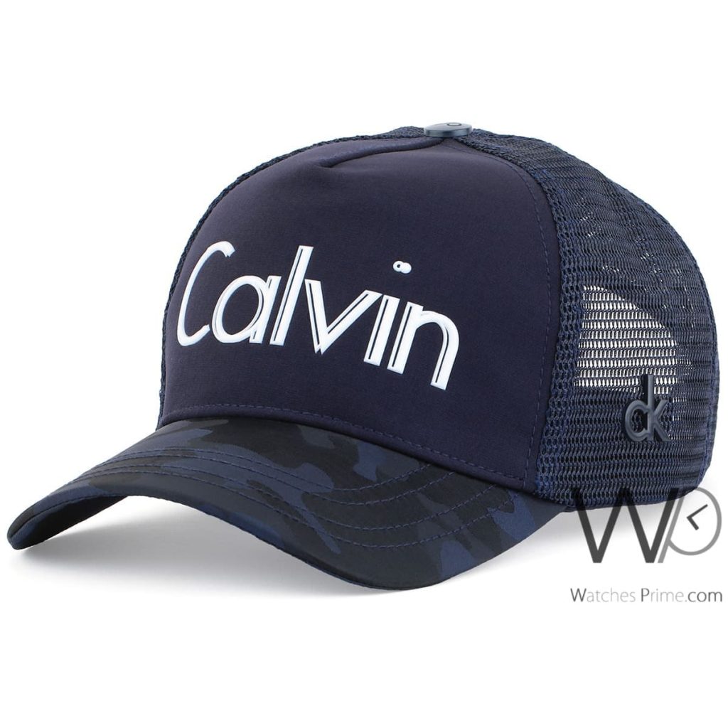 Calvin Klein CK baseball cap mesh navy men | Watches Prime