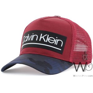 Calvin klein ck mesh baseball men cap navy red