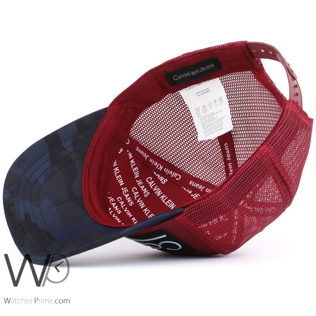 Calvin Klein CK mesh cap red and navy men | Watches Prime