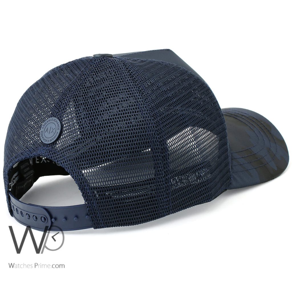 Armani Exchange baseball navy blue cap men | Watches Prime