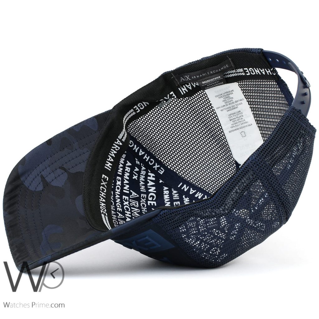 Armani Exchange baseball navy blue cap men | Watches Prime