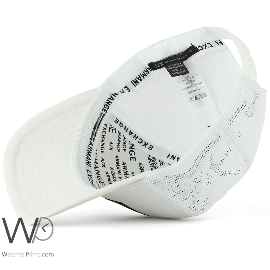 Armani Exchange AX baseball white cap men | Watches Prime