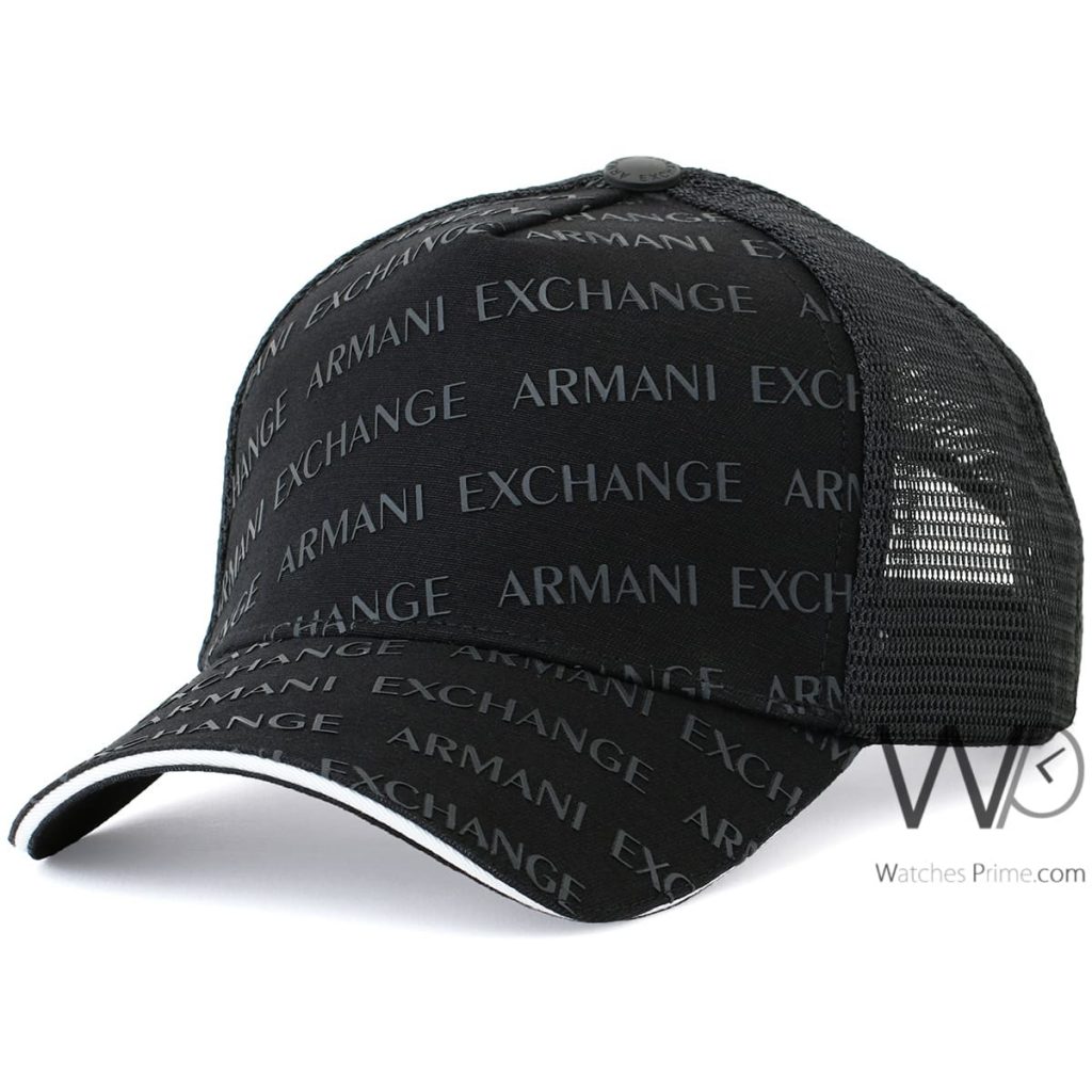 Armani Exchange black baseball cap men | Watches Prime