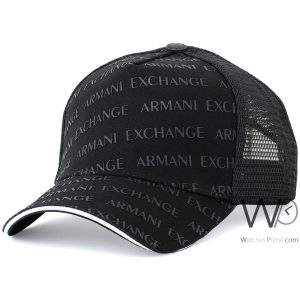 Baseball hat armani exchange black cap men