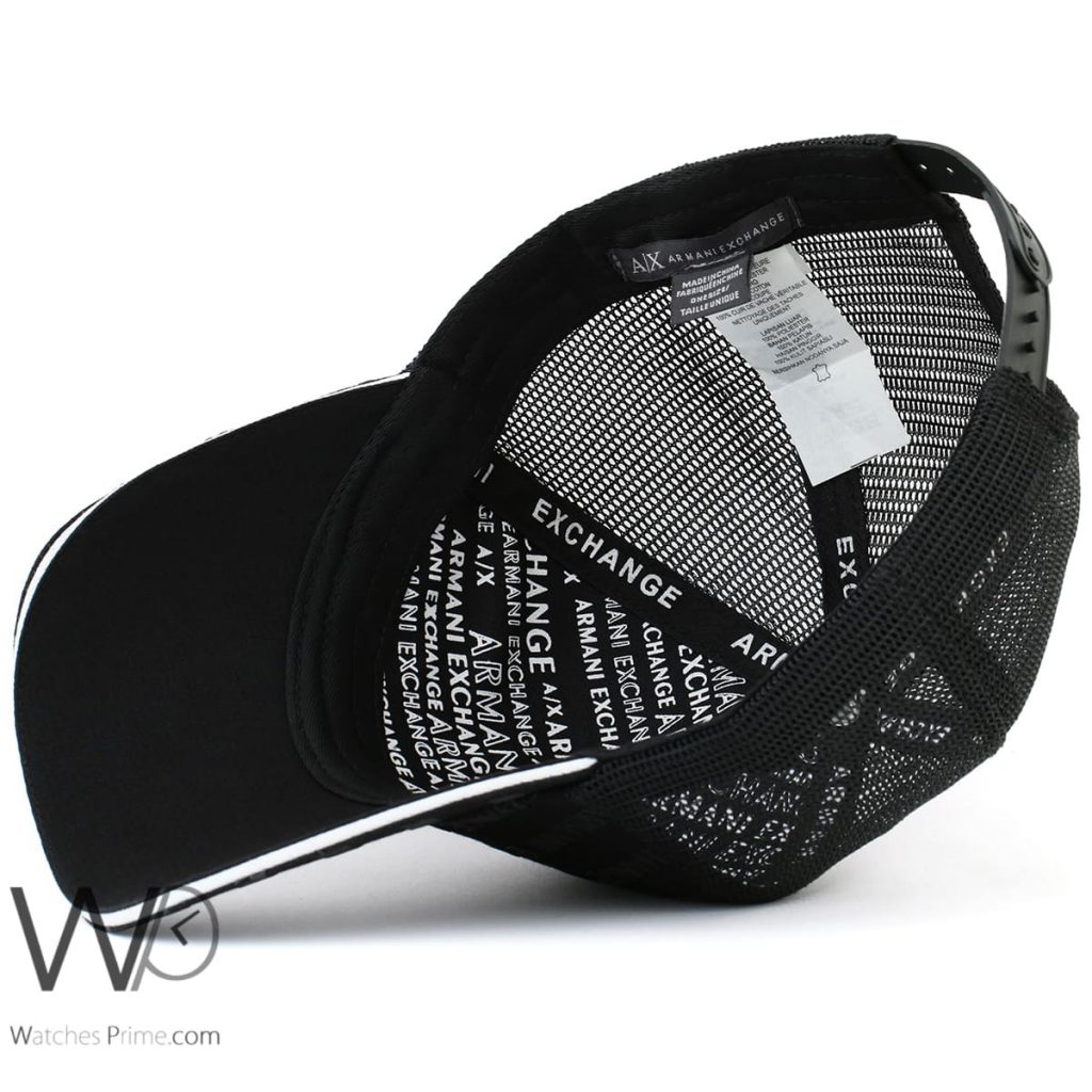 Armani Exchange black baseball cap men | Watches Prime