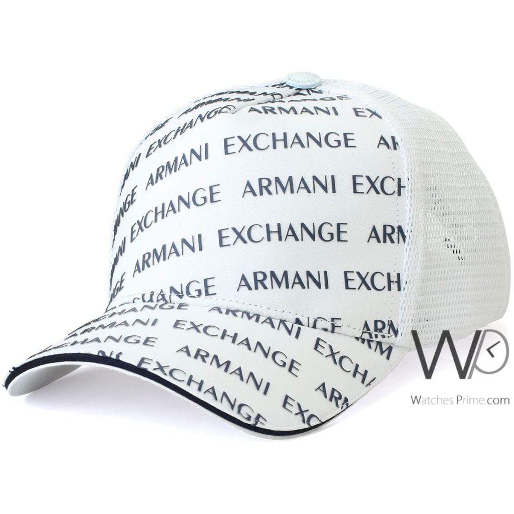 Armani Exchange white baseball cap men | Watches Prime