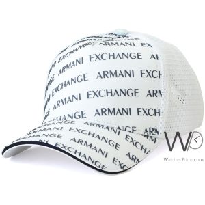 Baseball hat armani exchange white cap men