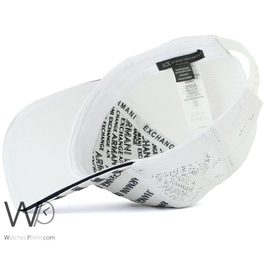 Armani Exchange white baseball cap men | Watches Prime