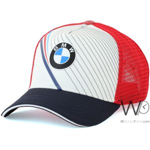 Baseball hat bmw m red white navy blue mesh cap men