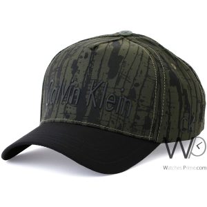 Baseball hat calvin klein green cap men