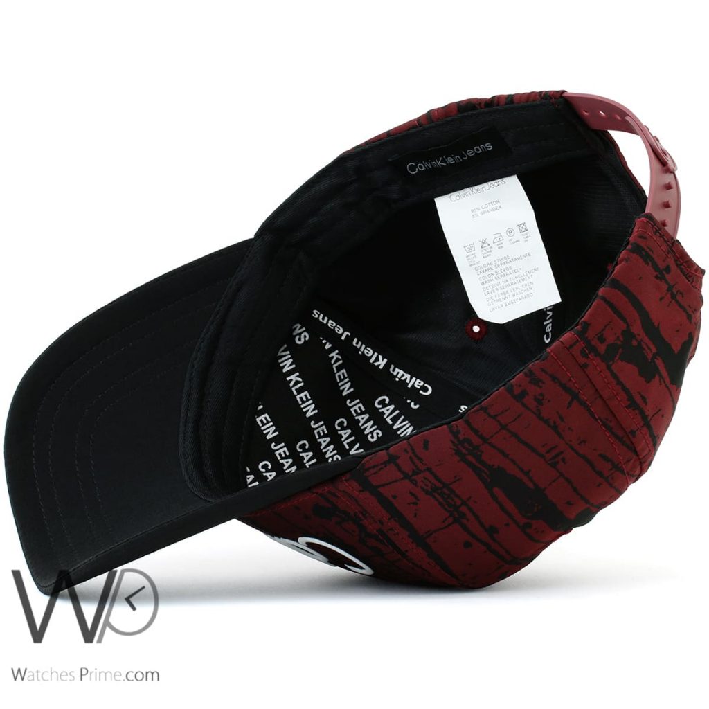 Calvin Klein CK red black baseball cap men | Watches Prime