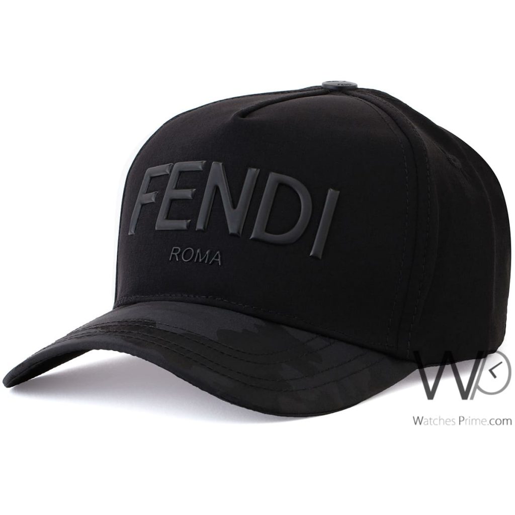 Fendi Roma black baseball cap for men | Watches Prime