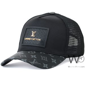 Baseball hat louis vuitton lv black cap men