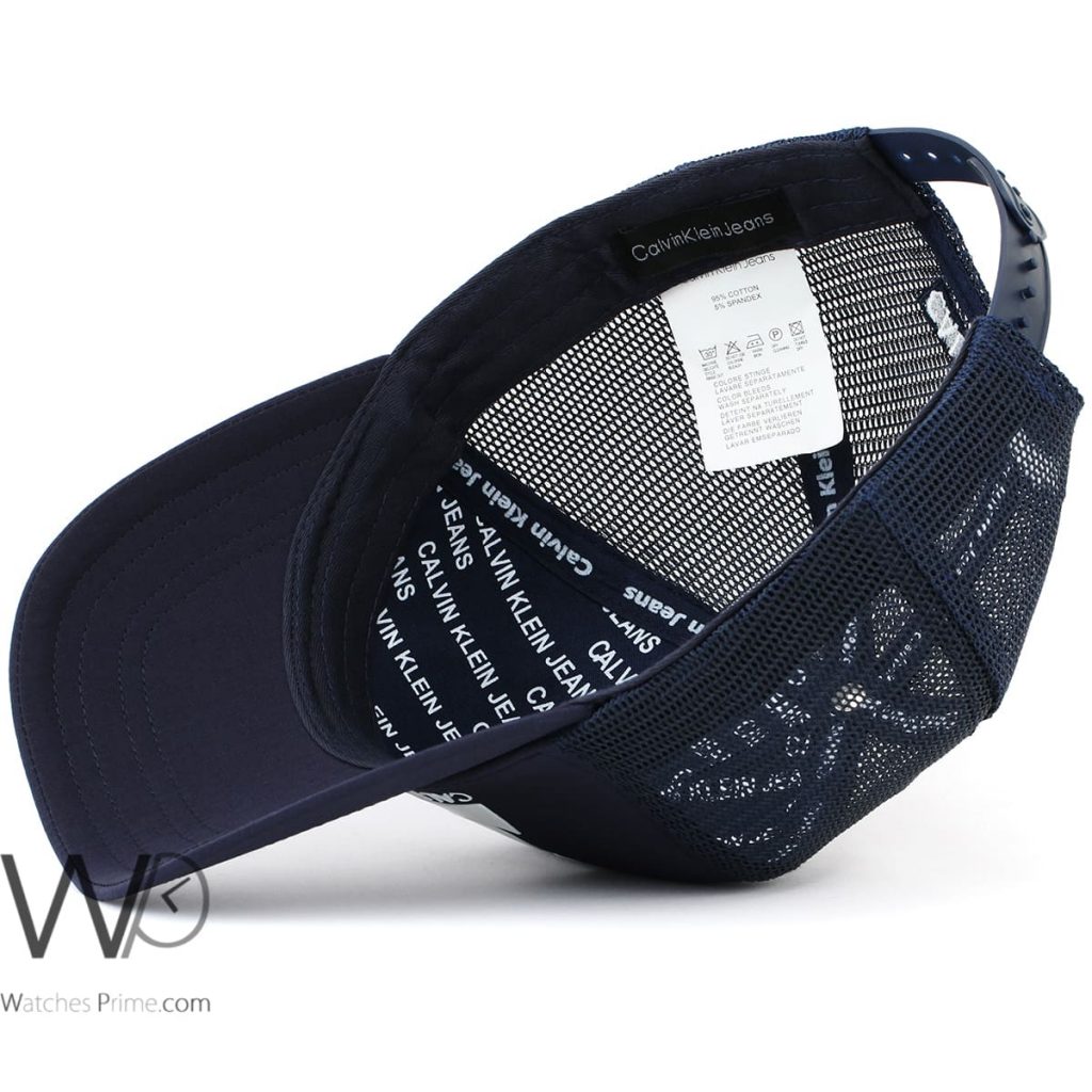 Calvin Klein CK baseball navy blue cap men | Watches Prime