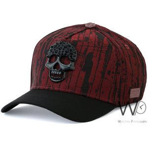 Baseball hat philipp plein pp skull red cap men
