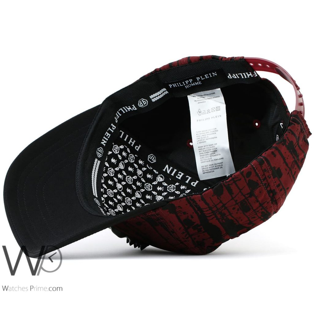 Philipp Plein PP red baseball cap for men | Watches Prime