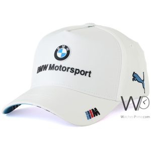 Baseball hat puma bmw m motorsport white cap men