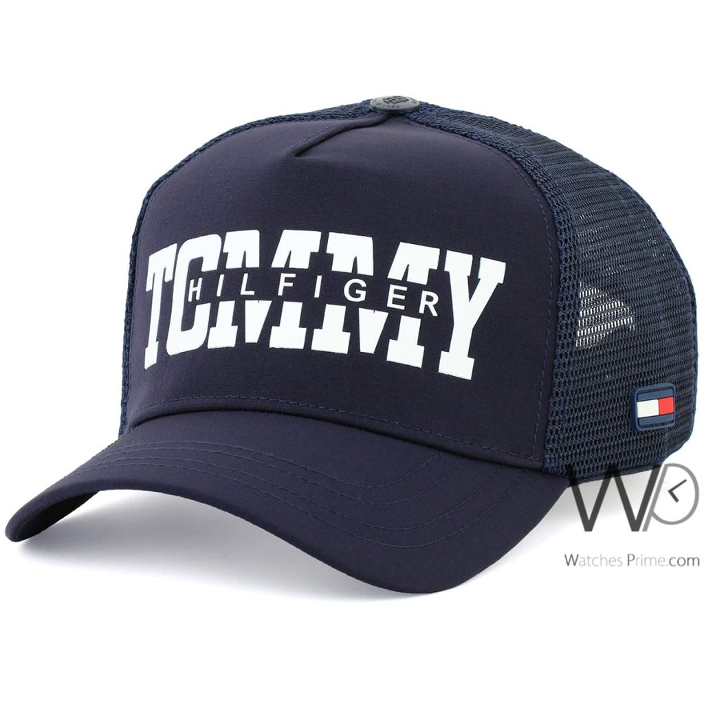 Tommy Hilfiger navy blue baseball cap men | Watches Prime