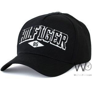 Baseball hat tommy hilfiger 85 black cap men