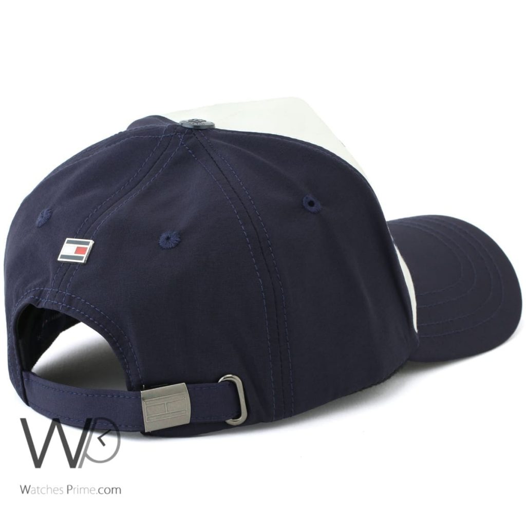 Tommy Hilfiger navy blue white baseball cap men | Watches Prime