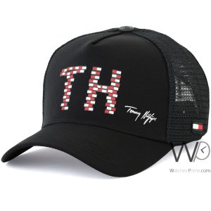 Baseball hat tommy hilfiger th 1985 nyc black cap men