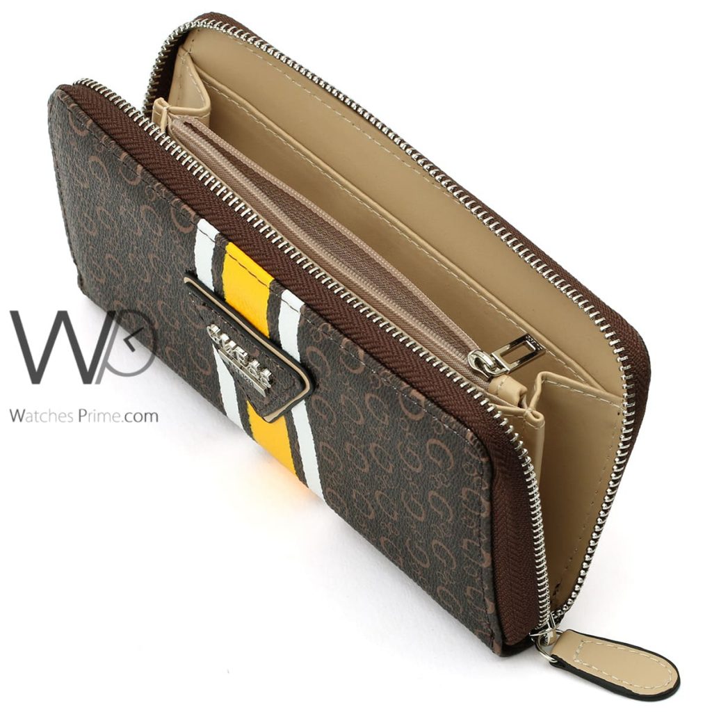 Guess brown wallet for women |Watches Prime