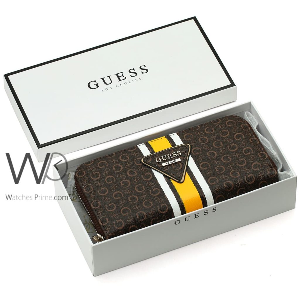 Guess brown wallet for women |Watches Prime