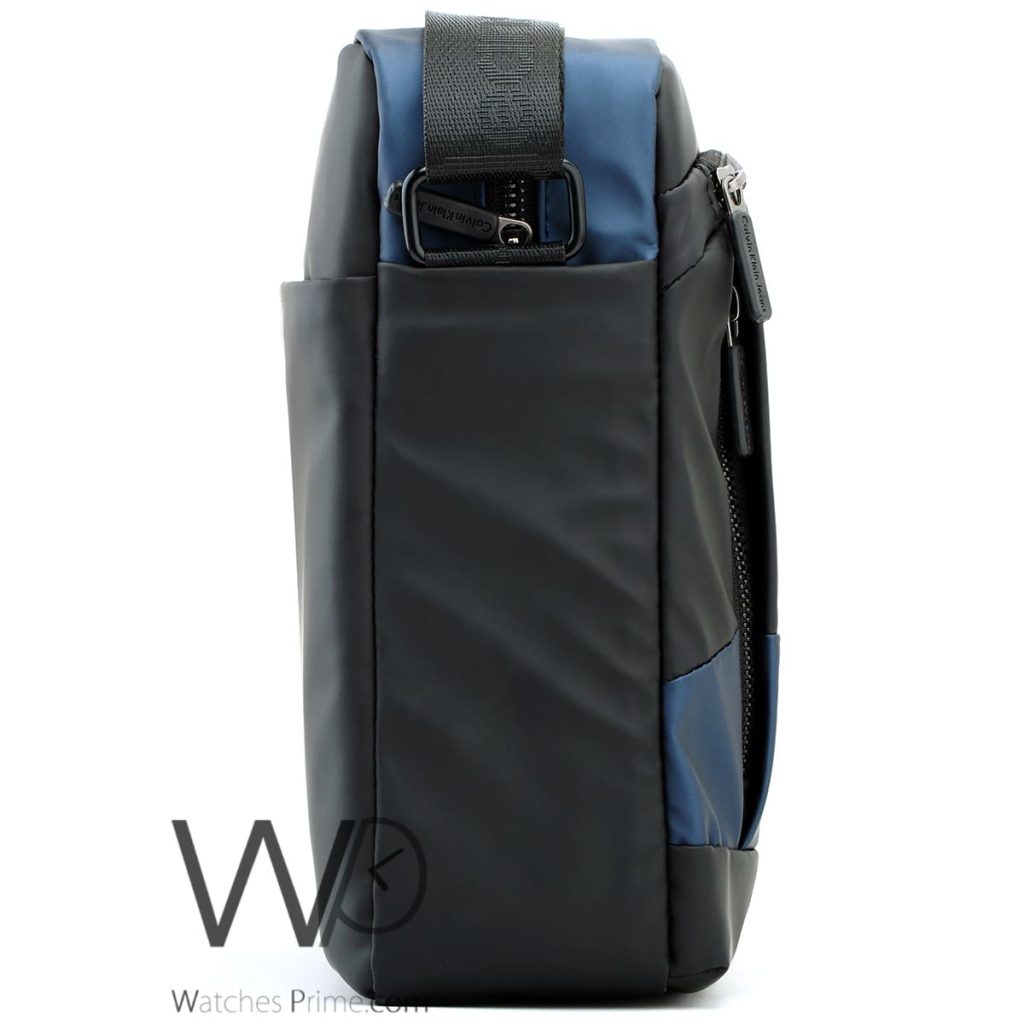 Calvin Klein Black and Blue Messenger Bag | Watches Prime