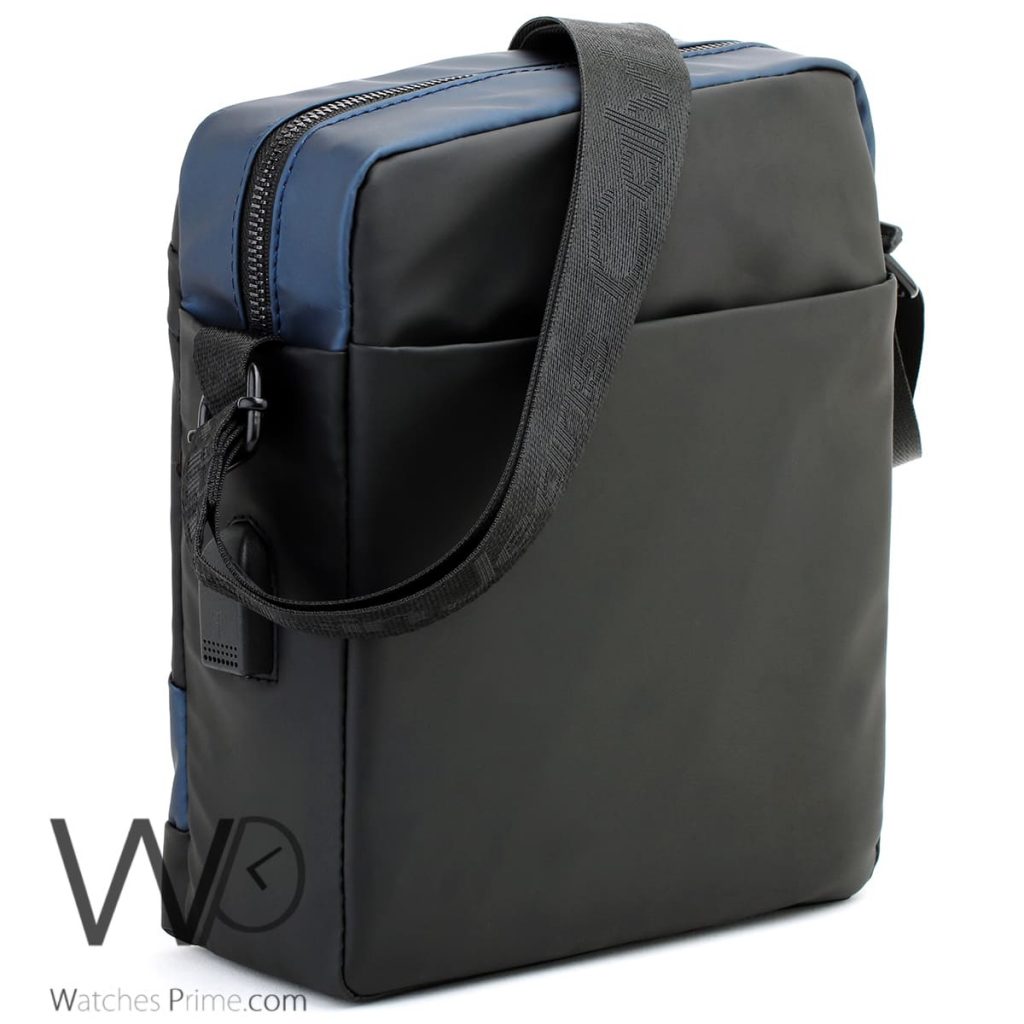 Calvin Klein Black and Blue Messenger Bag | Watches Prime