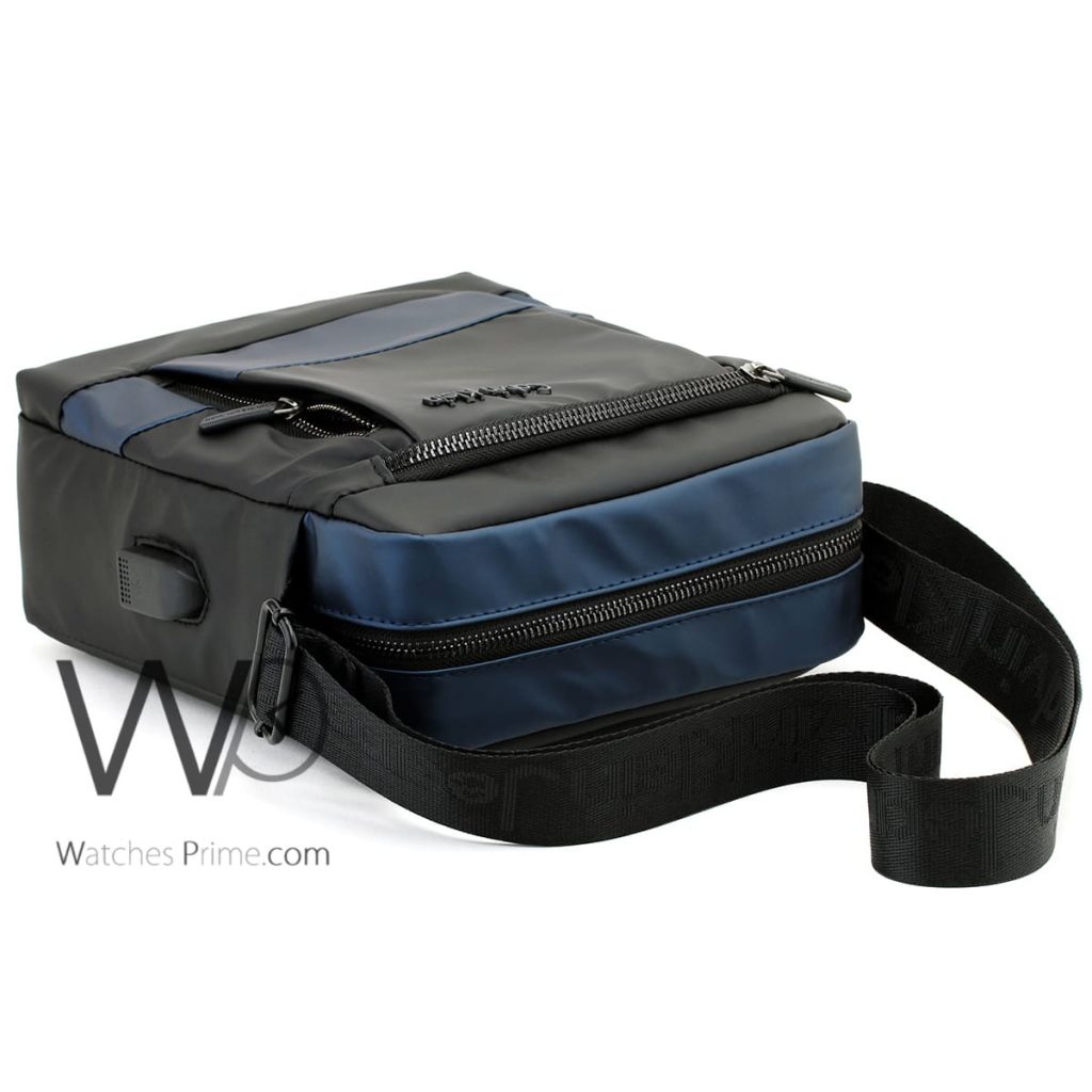 Calvin Klein Black and Blue Messenger Bag | Watches Prime