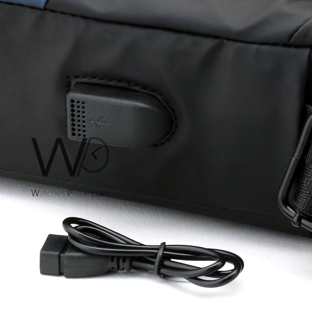 Calvin Klein Black and Blue Messenger Bag | Watches Prime