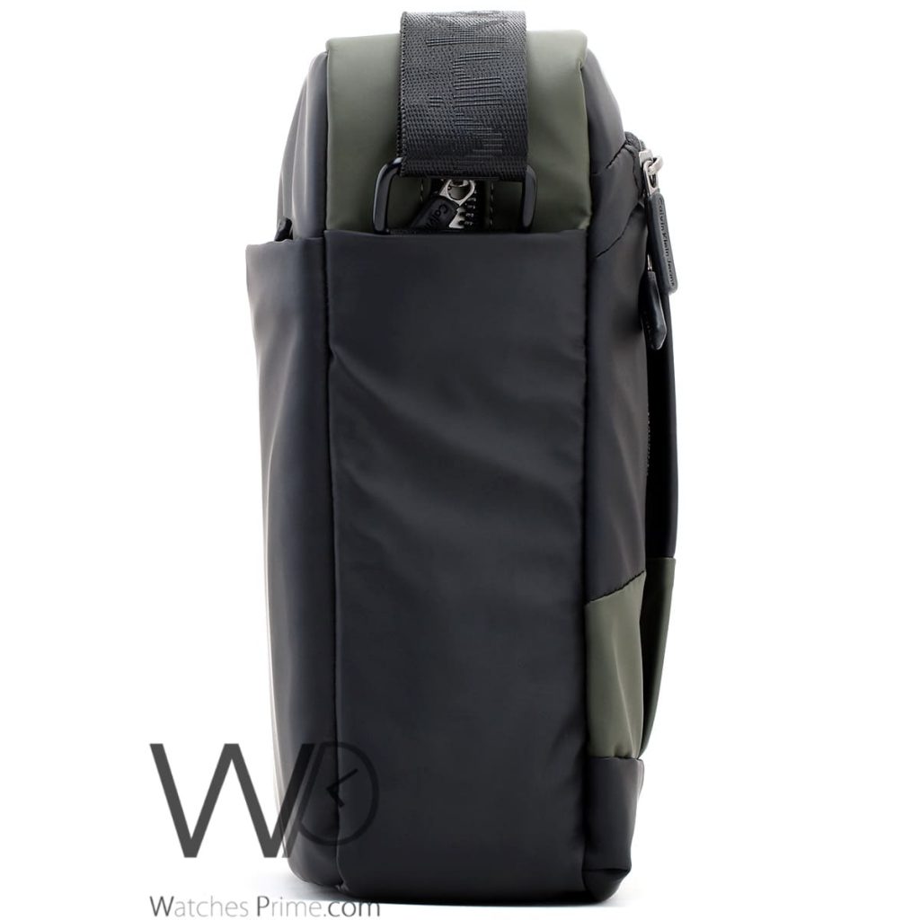 Calvin Klein Black and Green Messenger Bag | Watches Prime