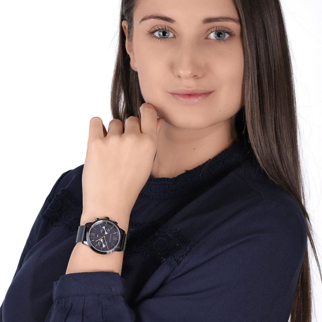 ساعة تومي هيلفيغر نسائية بليك 1782305 | واتشز برايم