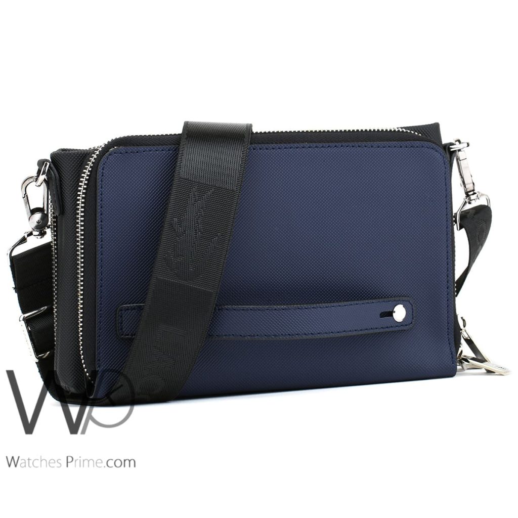 Lacoste blue Crossbody Handbag for men | Watches Prime