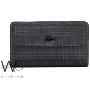 Lacoste handbag leather black bag for men