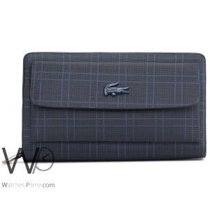 Lacoste handbag leather blue bag for men