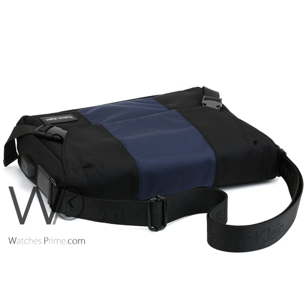 Calvin Klein CK black blue Messenger Bag | Watches Prime