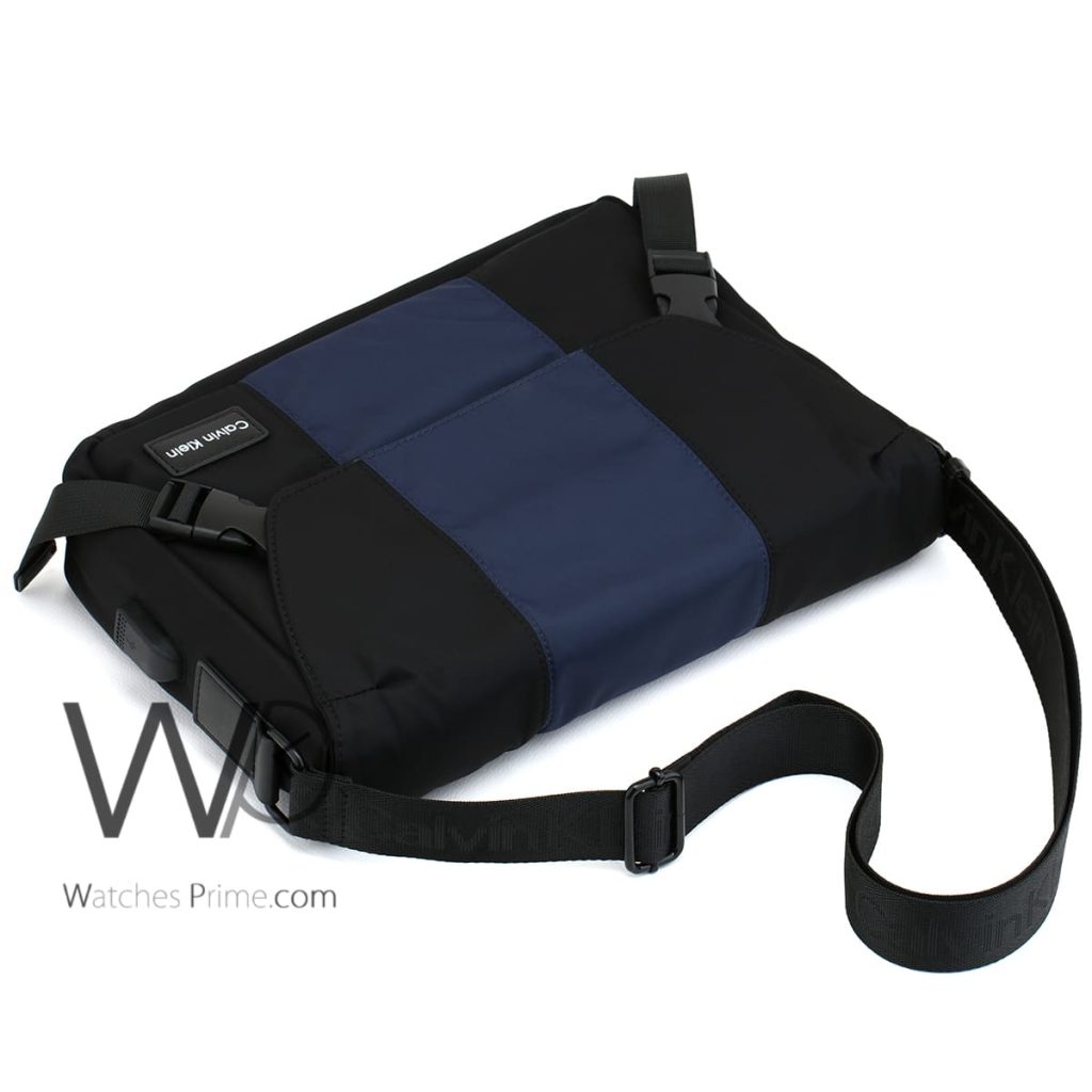 Calvin Klein CK black blue Messenger Bag | Watches Prime