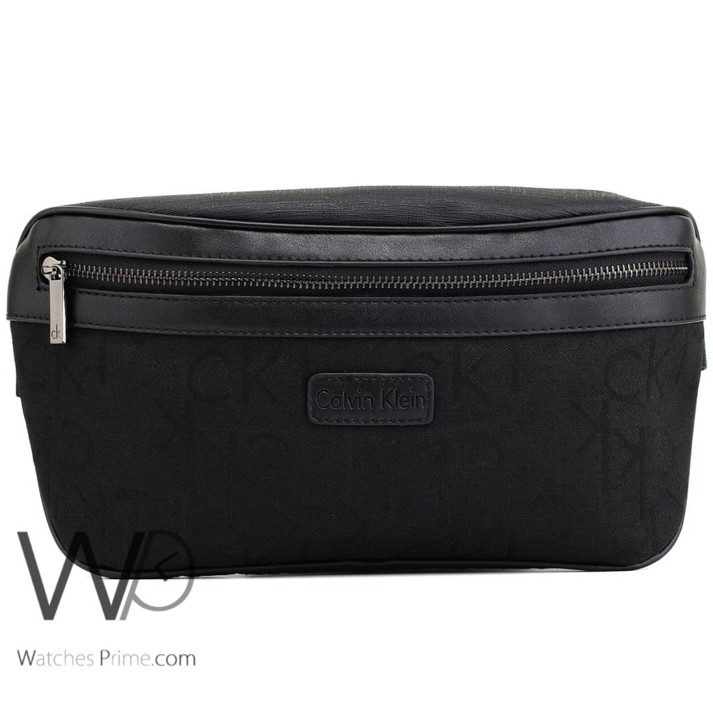 Calvin klein CK black pouch waist bag men | Watches Prime