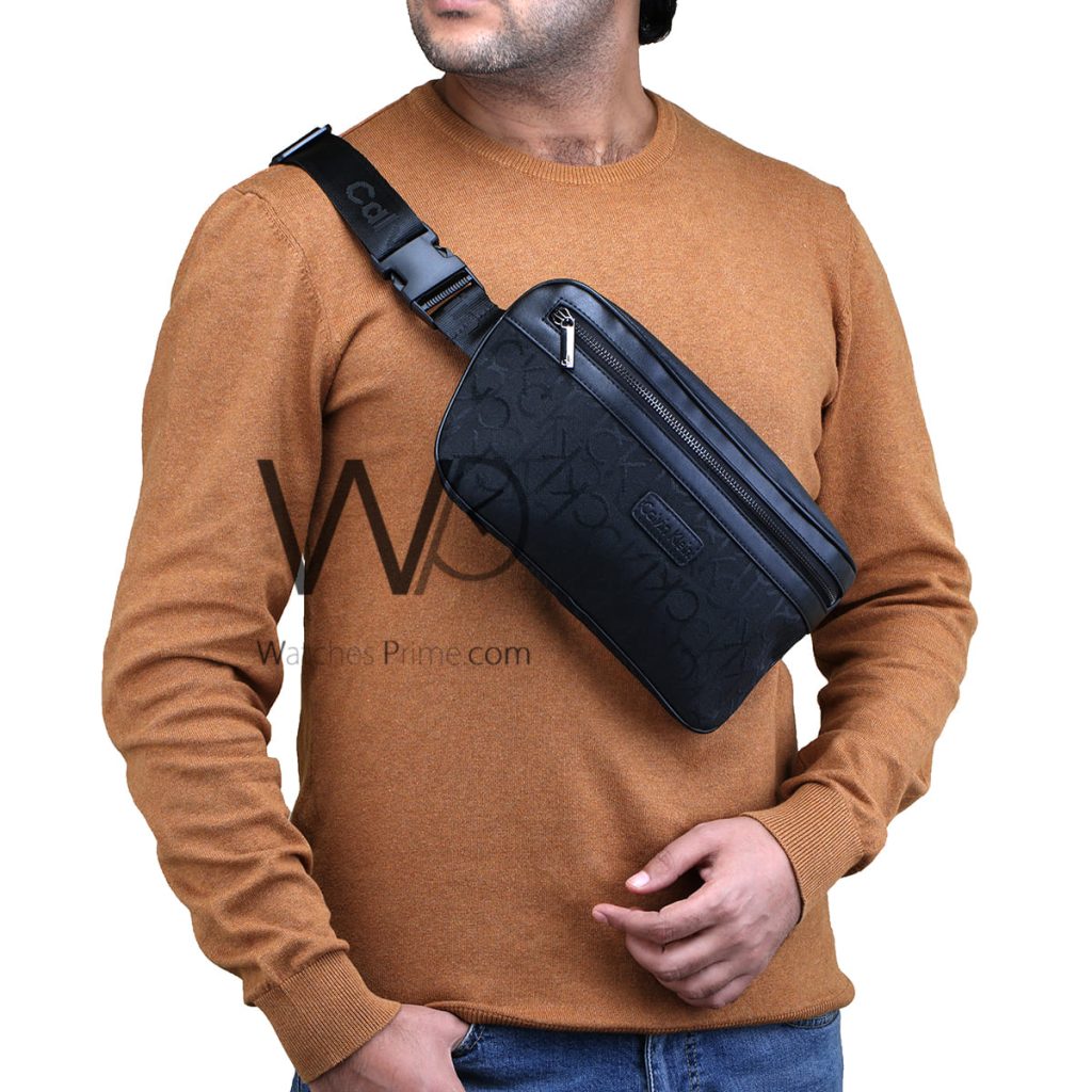 Calvin klein CK black pouch waist bag men | Watches Prime