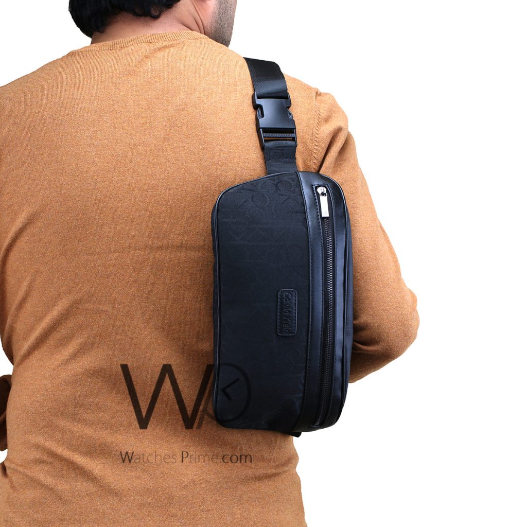 Calvin klein CK black pouch waist bag men | Watches Prime