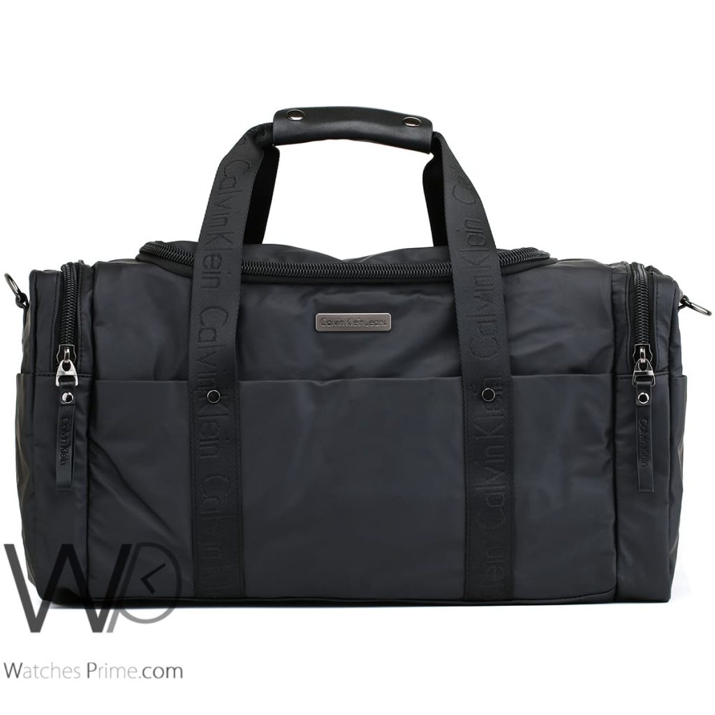 Duffle Calvin Klein CK black bag for men | Watches Prime